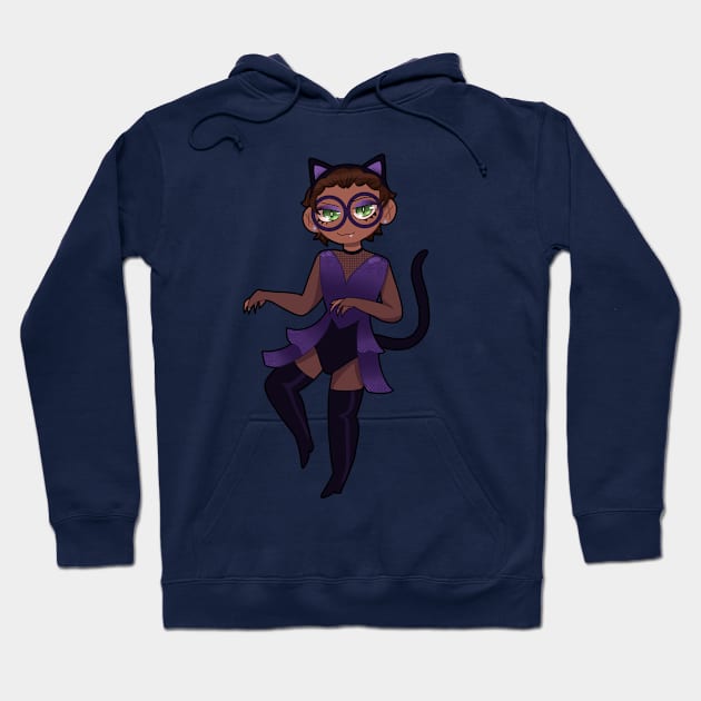 Magical Cat Girl Hoodie by madiwohl